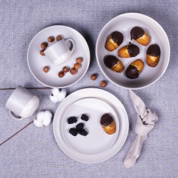 Lot de 6 tasses, TERRE DE SIENNE Lot de 6 tasses, TERRE DE SIENNE