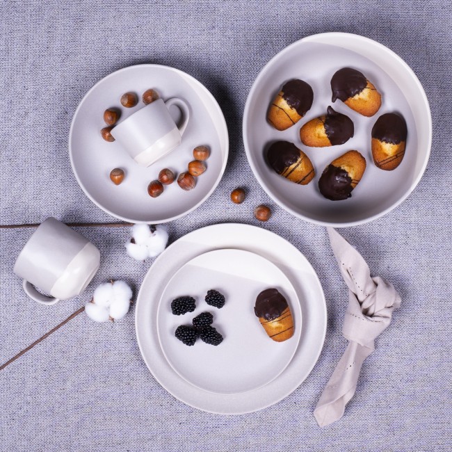 Lot de 6 tasses, TERRE DE SIENNE