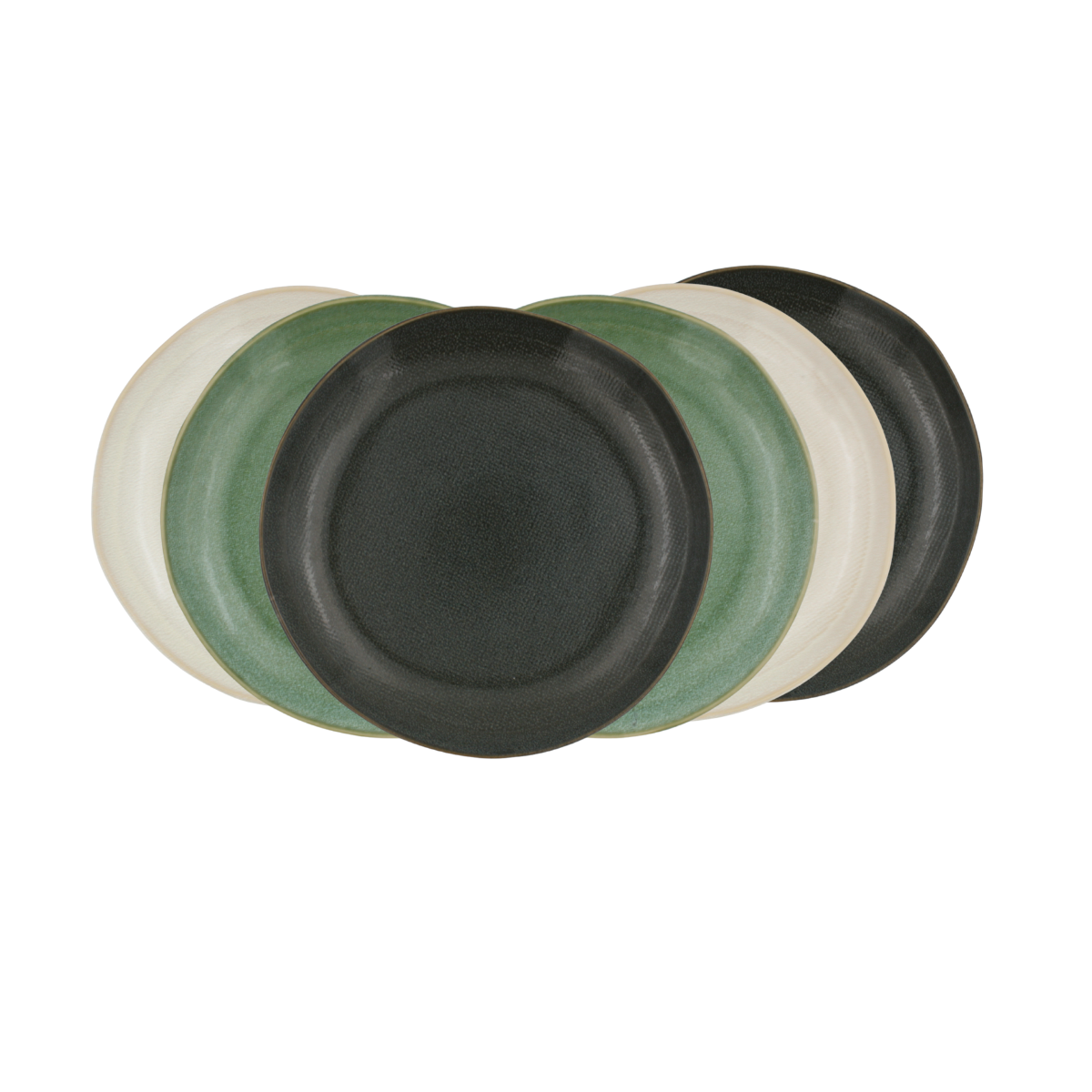 Lot de 6 grandes assiettes, MILA