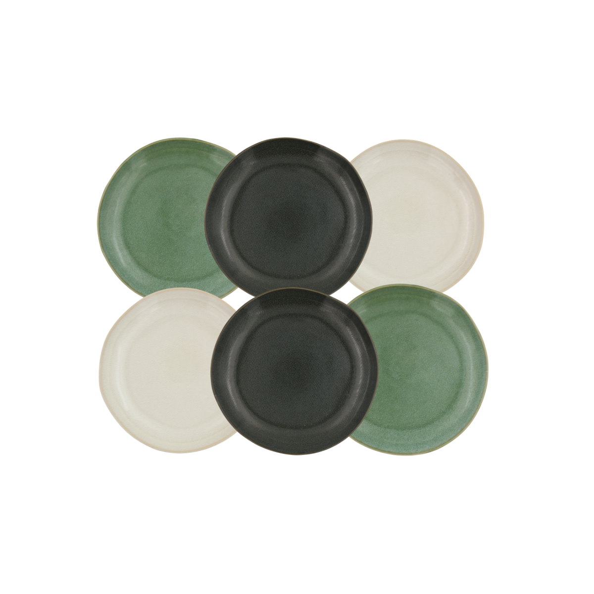 Lot de 6 assiettes à dessert, MILA