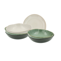 Lot de 6 assiettes creuses, MILA Lot de 6 assiettes creuses, MILA