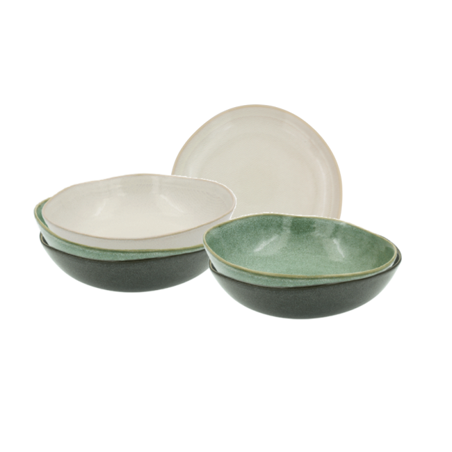 Lot de 6 assiettes creuses, MILA Lot de 6 assiettes creuses, MILA