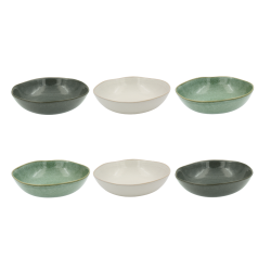 Lot de 6 assiettes creuses, MILA Lot de 6 assiettes creuses, MILA