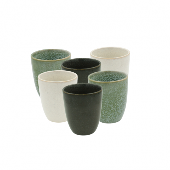 Lot de 6 tasses, MILA Lot de 6 tasses, MILA