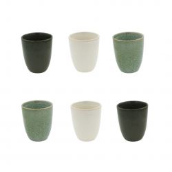 Lot de 6 tasses, MILA Lot de 6 tasses, MILA
