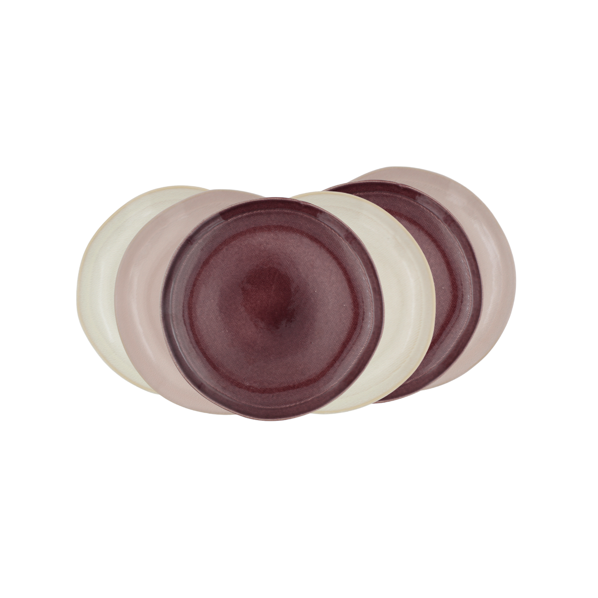 Lot de 6 assiettes à dessert, TERRA