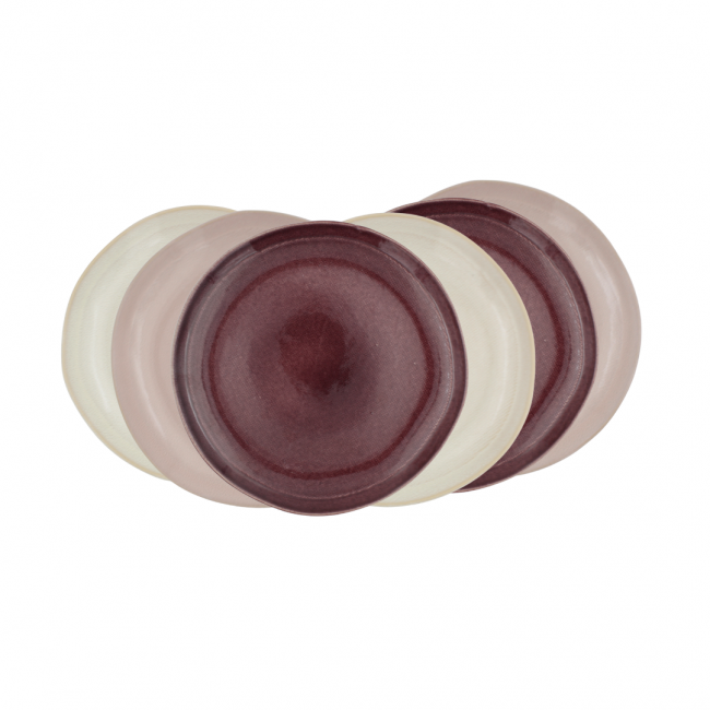 Lot de 6 assiettes à dessert, TERRA Lot de 6 assiettes à dessert, TERRA