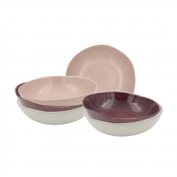 Lot de 6 assiettes creuses, TERRA Lot de 6 assiettes creuses, TERRA