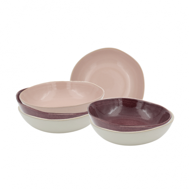 Lot de 6 assiettes creuses, TERRA Lot de 6 assiettes creuses, TERRA
