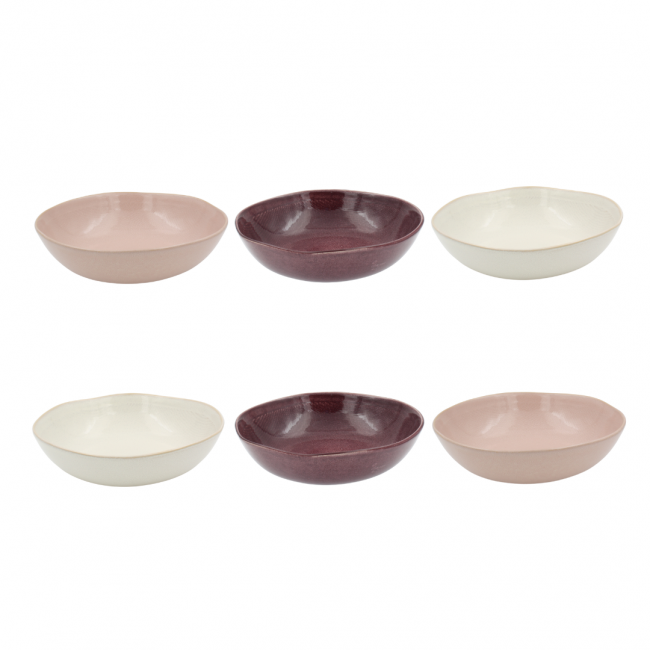 Lot de 6 assiettes creuses, TERRA Lot de 6 assiettes creuses, TERRA
