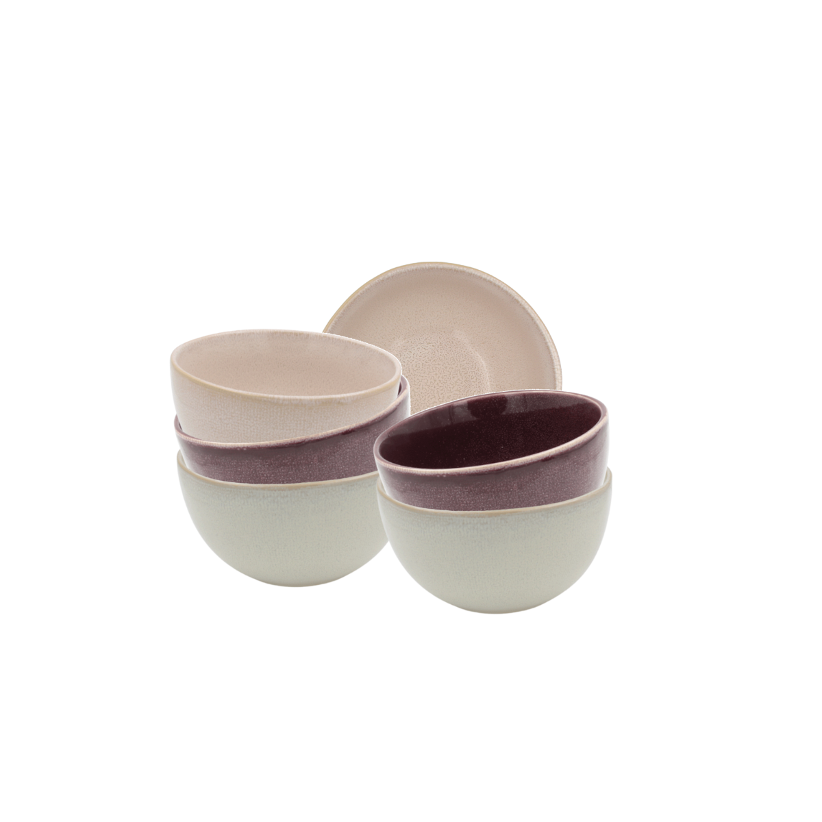 Lot de 6 bols, TERRA