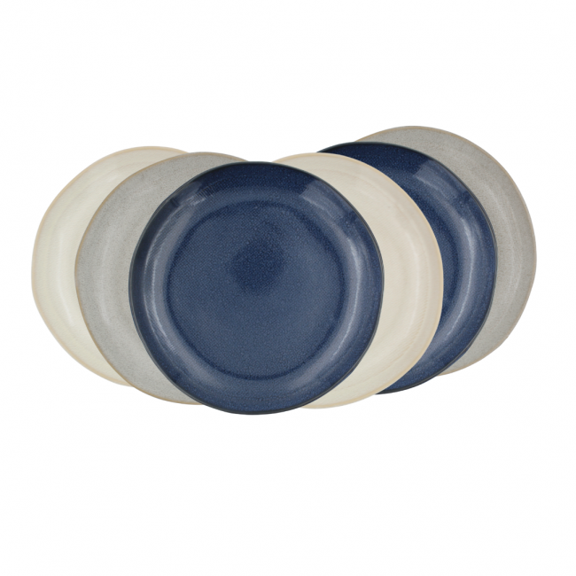 Lot de 6 grandes assiettes, OIA