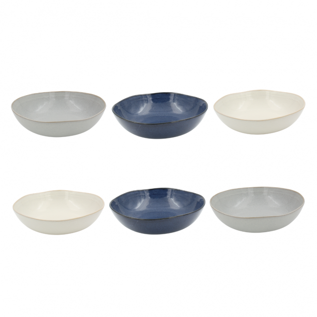 Lot de 6 assiettes creuses, OIA Lot de 6 assiettes creuses, OIA