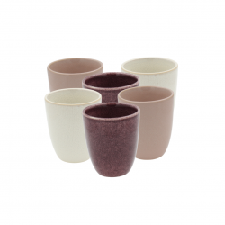 Lot de 6 tasses, TERRA Lot de 6 tasses, TERRA