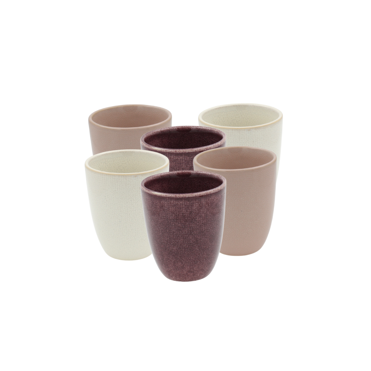 Lot de 6 tasses, TERRA