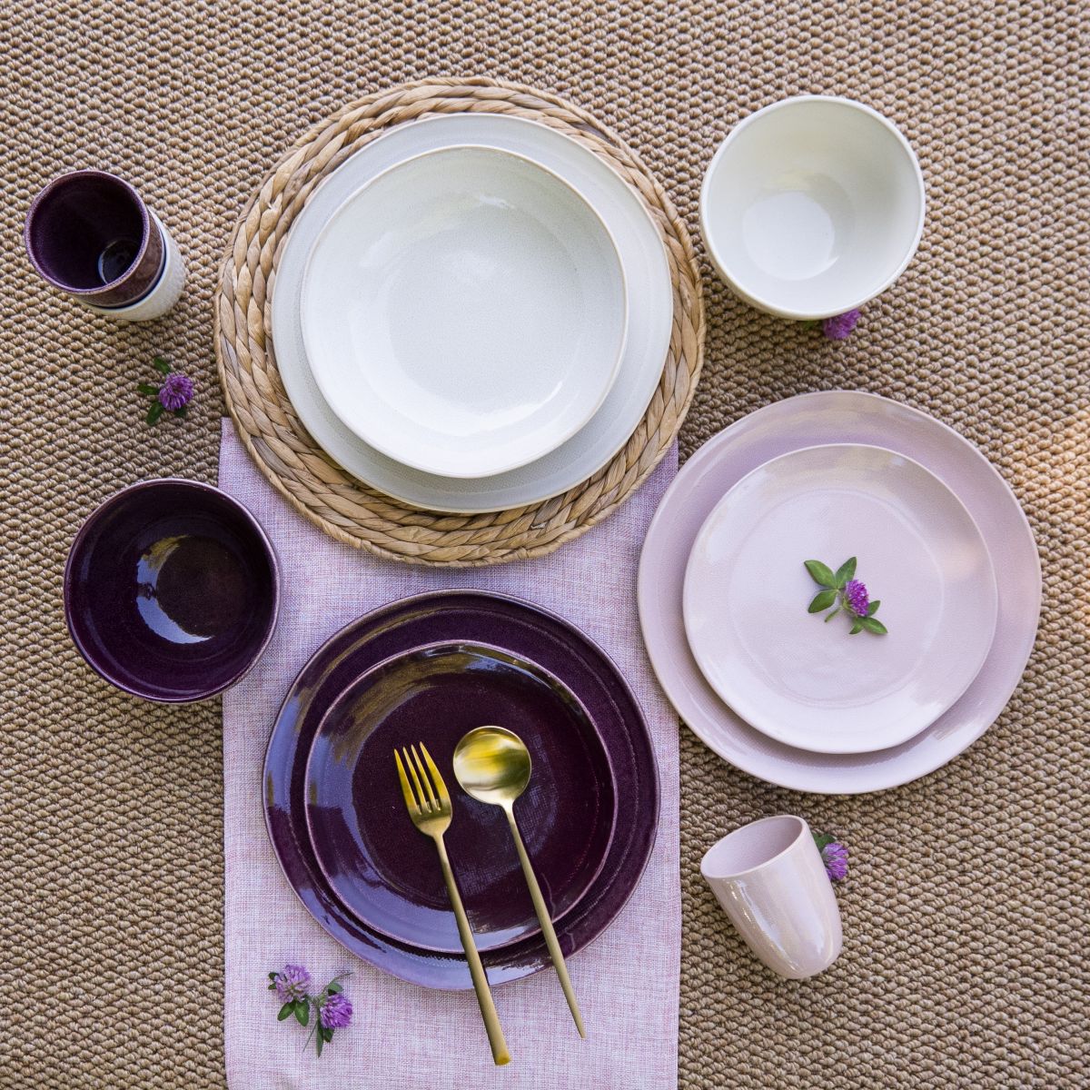 Lot de 6 assiettes creuses, TERRA