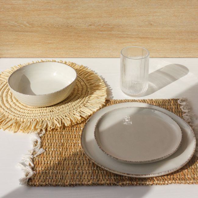 Lot de 6 assiettes creuses, COTON Lot de 6 assiettes creuses, COTON