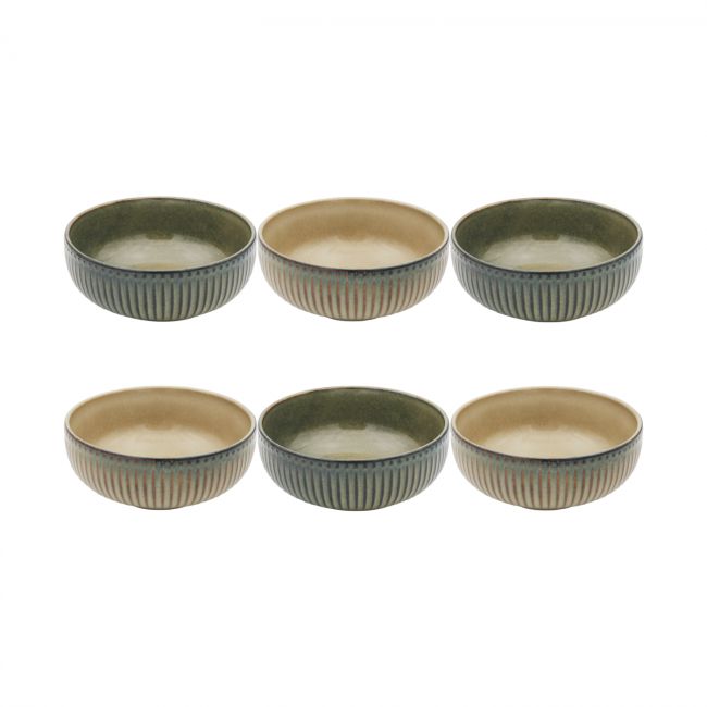 Lot de 6 bols médiums, TERRALHA Lot de 6 bols médiums, TERRALHA