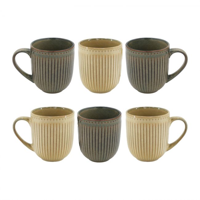 Lot de 6 mugs, TERRALHA Lot de 6 mugs, TERRALHA