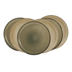 Lot de 6 grandes assiettes, TERRALHA Lot de 6 grandes assiettes, TERRALHA