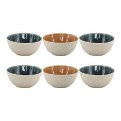 Lot de 6 bols médiums, CORALIA Lot de 6 bols médiums, CORALIA