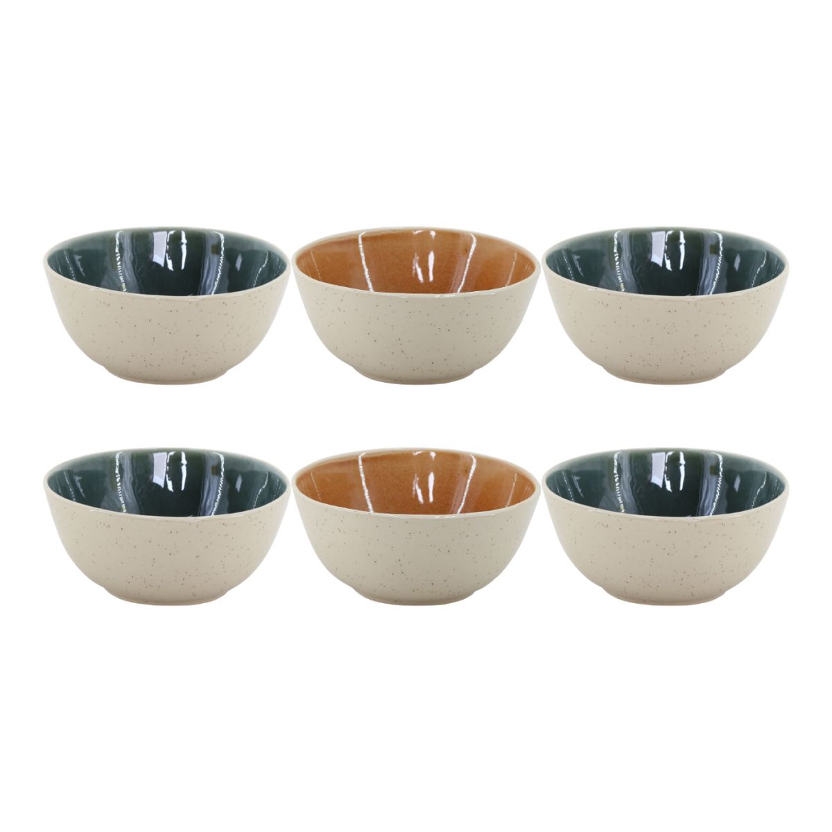 Lot de 6 bols médiums, CORALIA