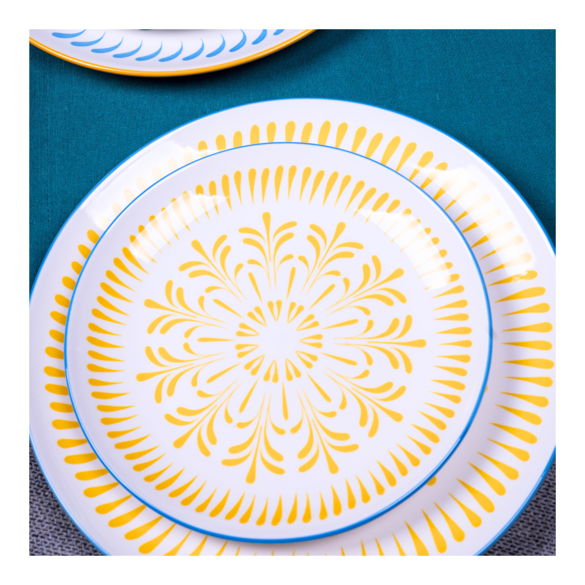 Lot de 6 grandes assiettes, KYOTO