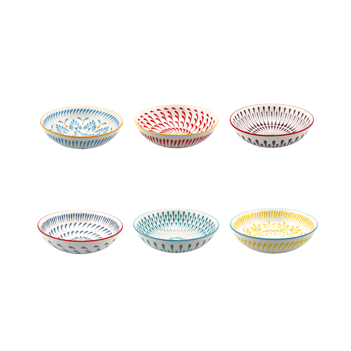 Lot de 6 assiettes creuses, KYOTO