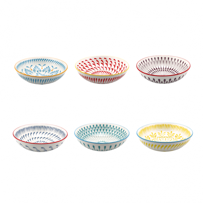 Lot de 6 assiettes creuses, KYOTO Lot de 6 assiettes creuses, KYOTO