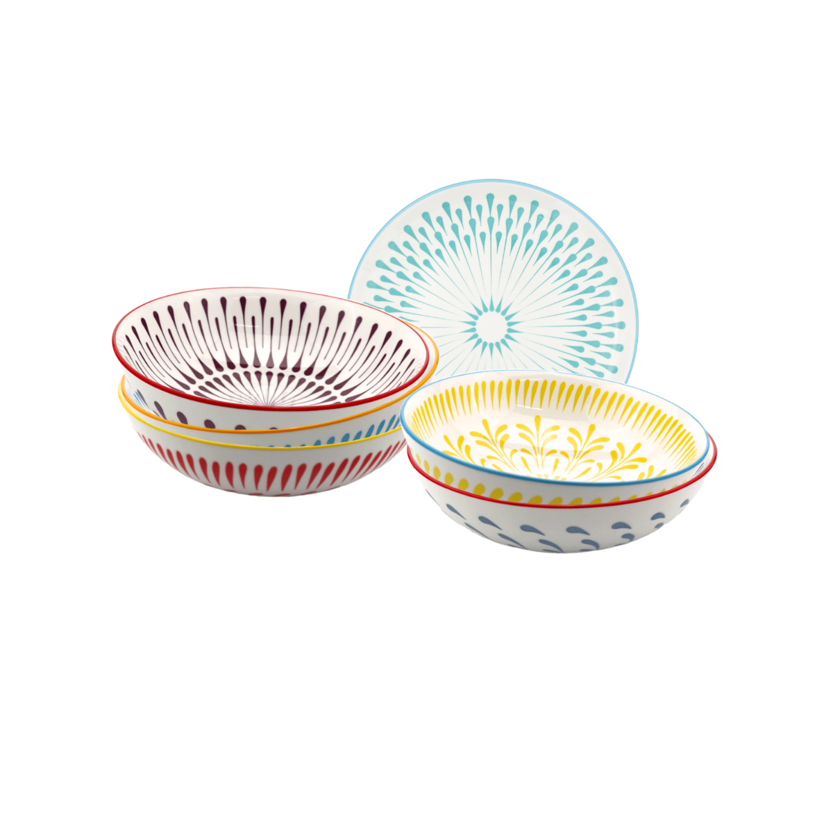 Lot de 6 assiettes creuses, KYOTO