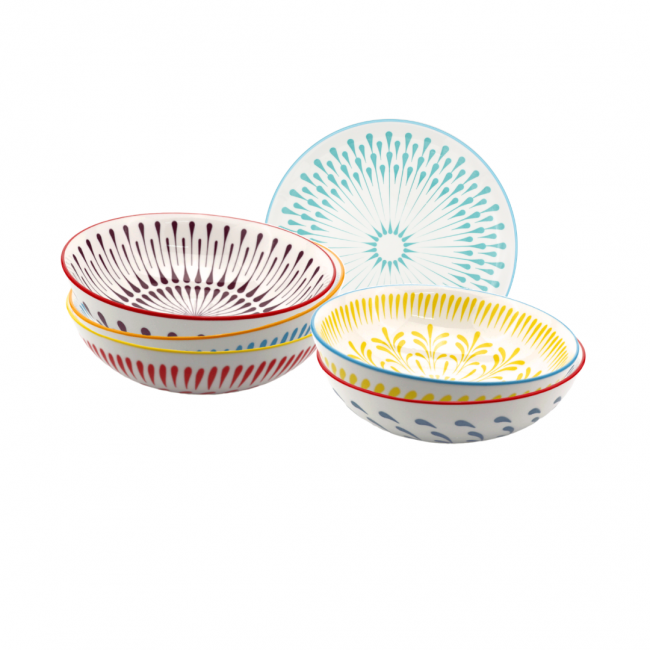 Lot de 6 assiettes creuses, KYOTO Lot de 6 assiettes creuses, KYOTO
