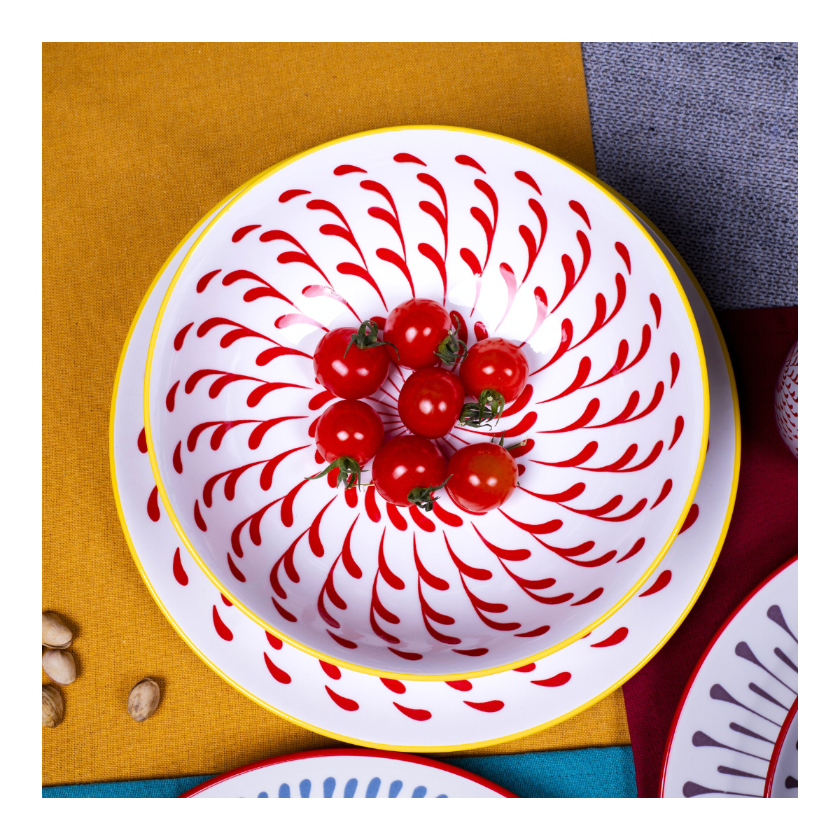 Lot de 6 assiettes creuses, KYOTO