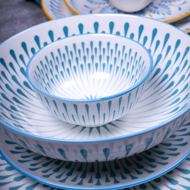 Lot de 6 assiettes creuses, KYOTO Lot de 6 assiettes creuses, KYOTO