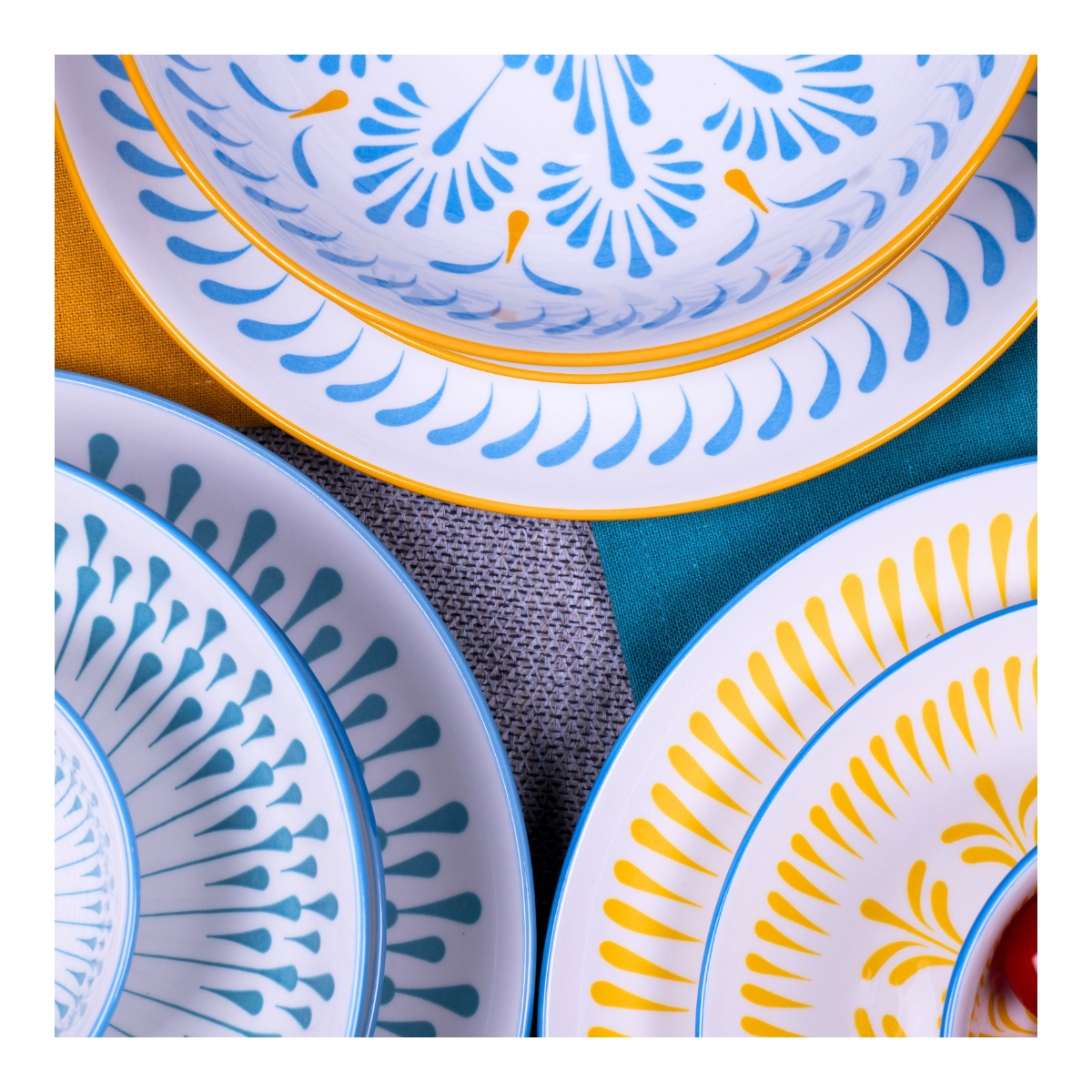 Lot de 6 assiettes creuses, KYOTO