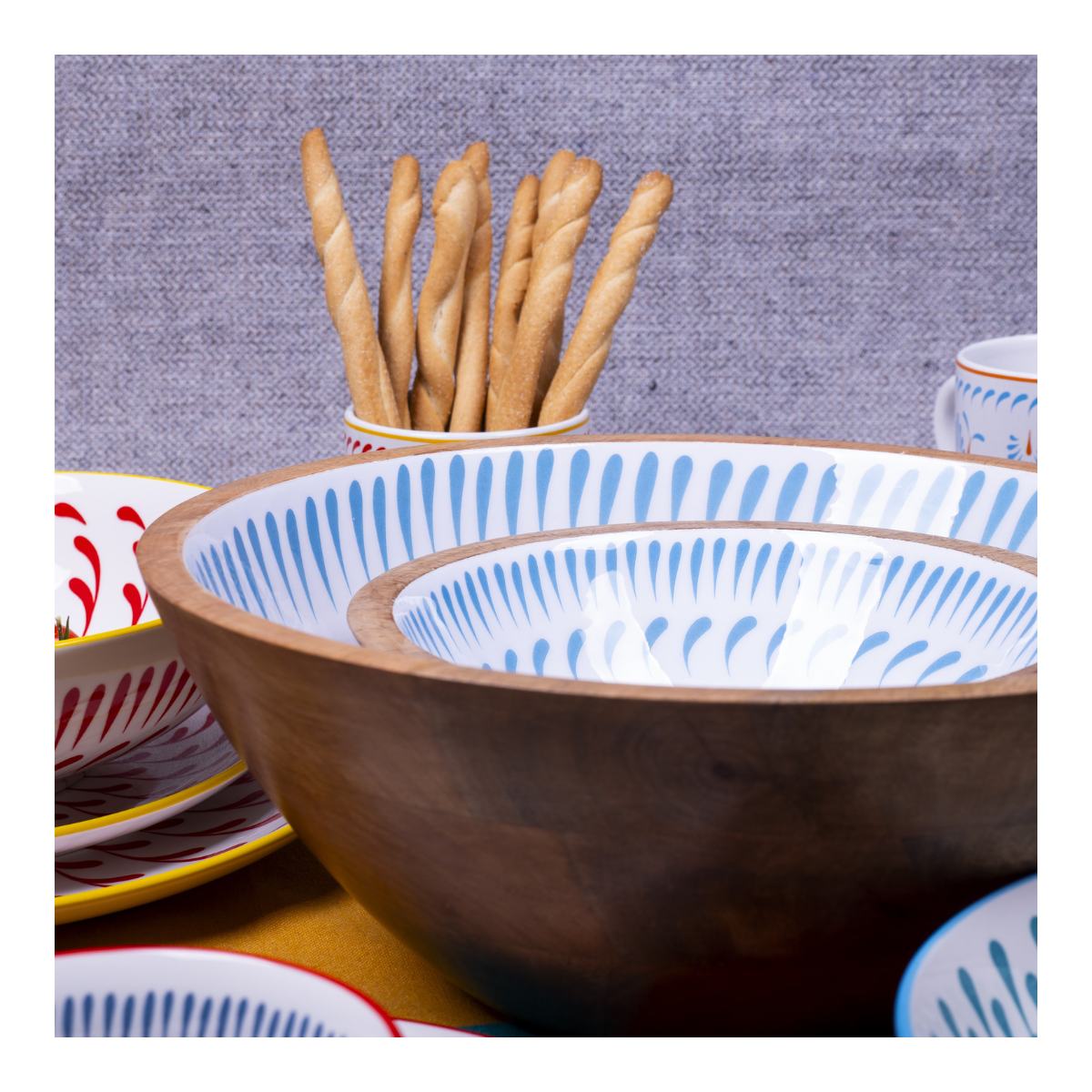 Set de 2 saladiers + couverts, KYOTO