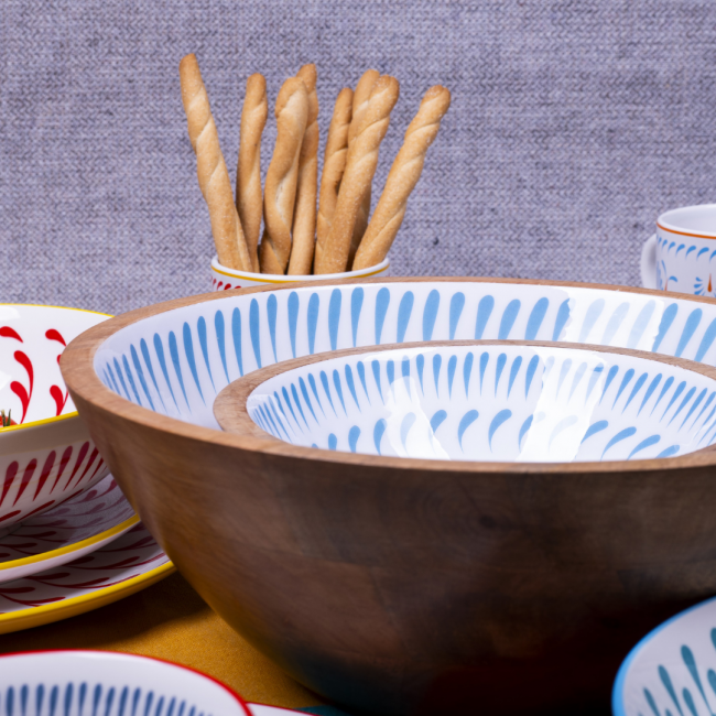 Set de 2 saladiers + couverts, KYOTO