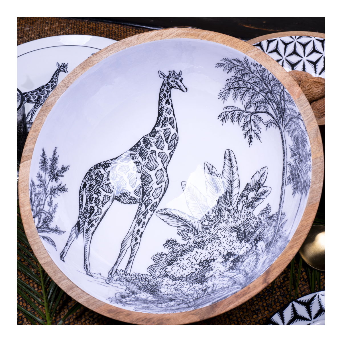 Set de 2 saladiers & couverts, SAVANA