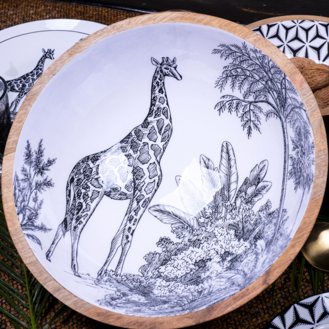 Set de 2 saladiers & couverts, SAVANA Set de 2 saladiers & couverts, SAVANA