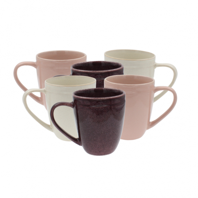 Lot de 6 mugs, TERRA Lot de 6 mugs, TERRA