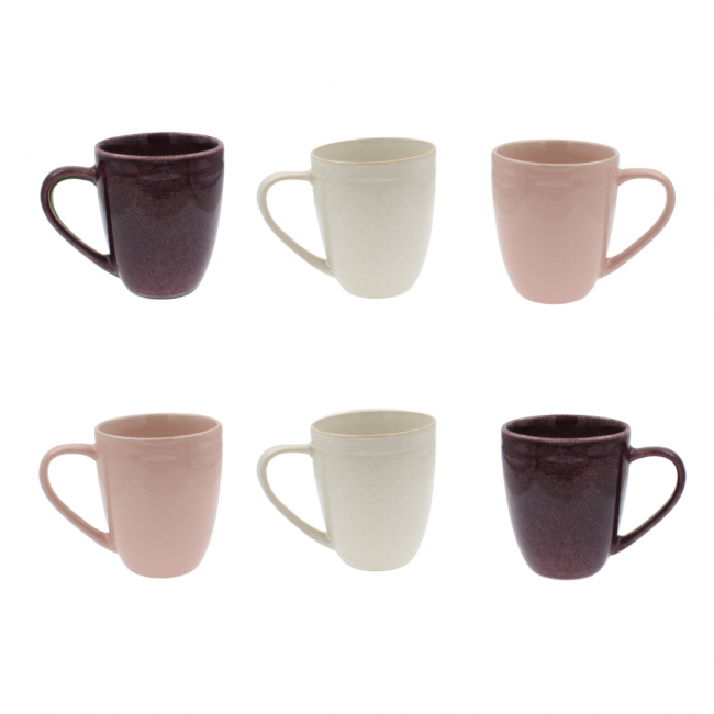 Lot de 6 mugs, TERRA Lot de 6 mugs, TERRA