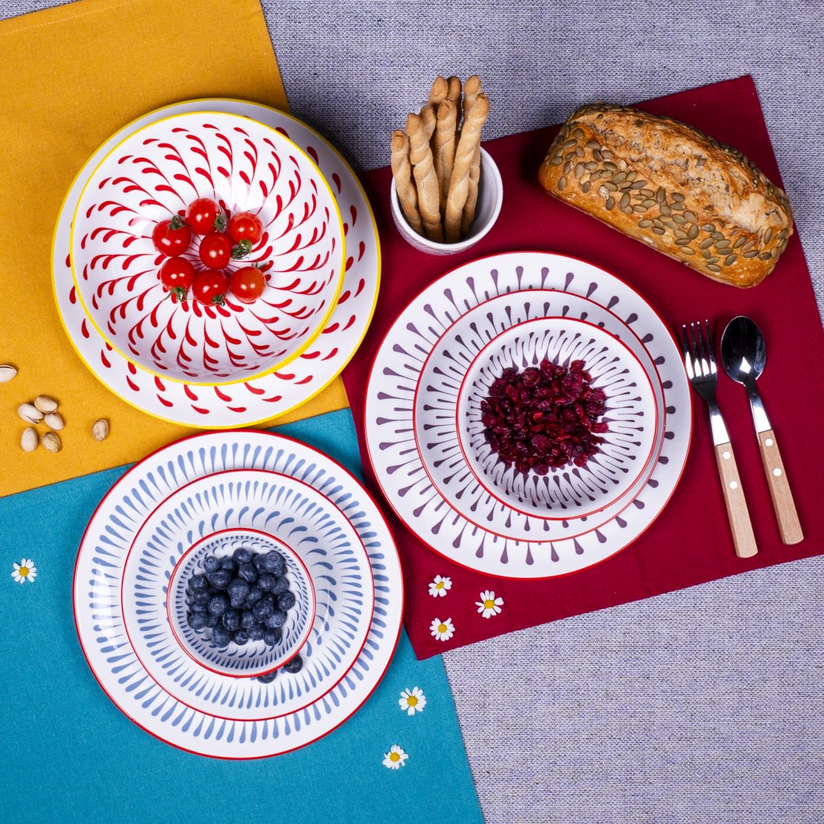 Lot de 6 assiettes creuses, KYOTO