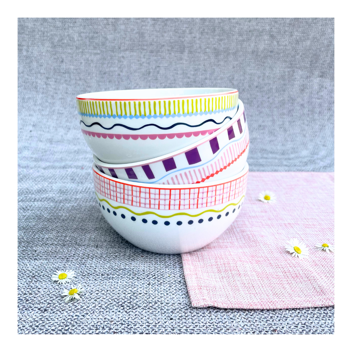 Lot de 6 bols, RELAX SUNSET