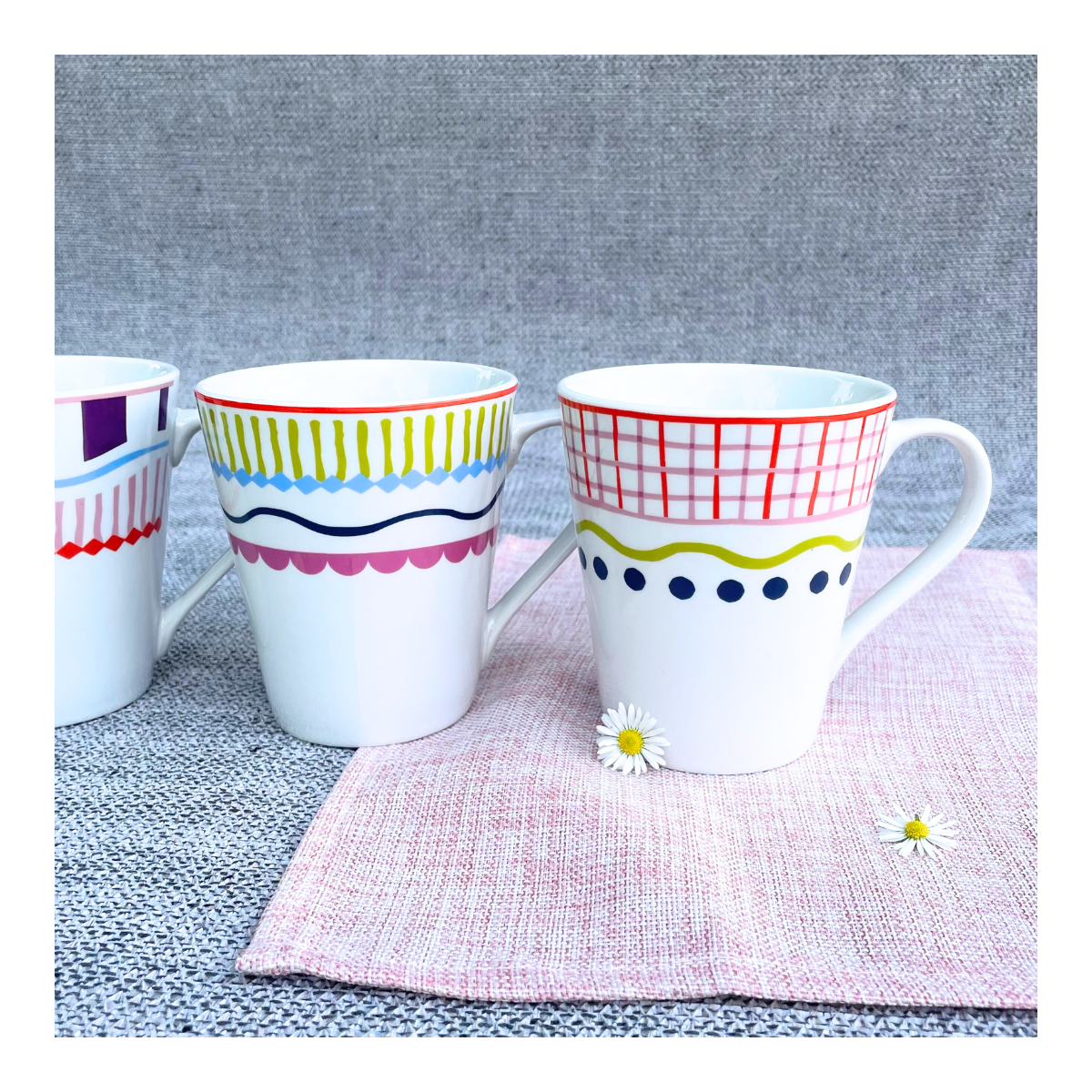 Lot de 6 mugs, RELAX SUNSET