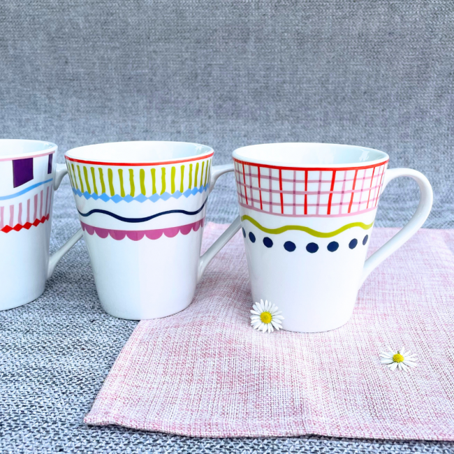 Lot de 6 mugs, RELAX SUNSET Lot de 6 mugs, RELAX SUNSET