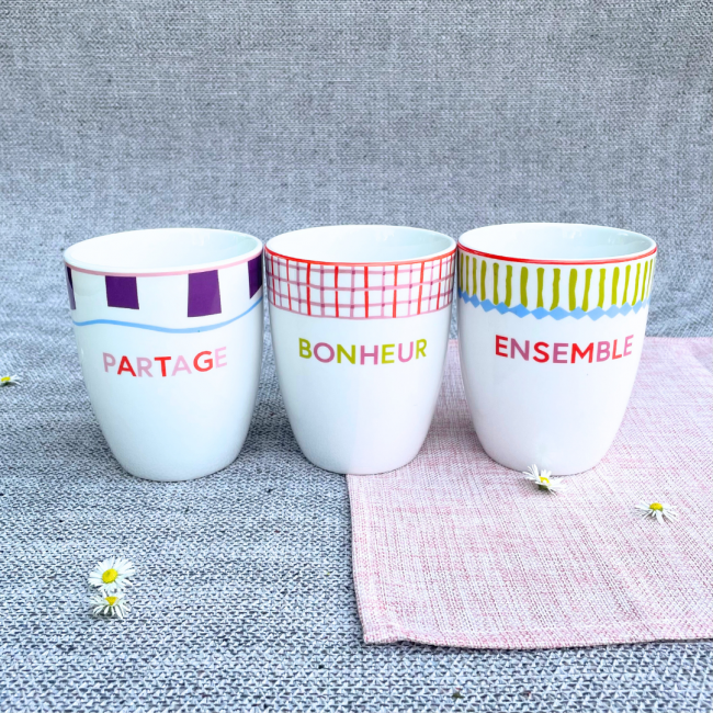 Lot de 6 gobelets, RELAX SUNSET Lot de 6 gobelets, RELAX SUNSET