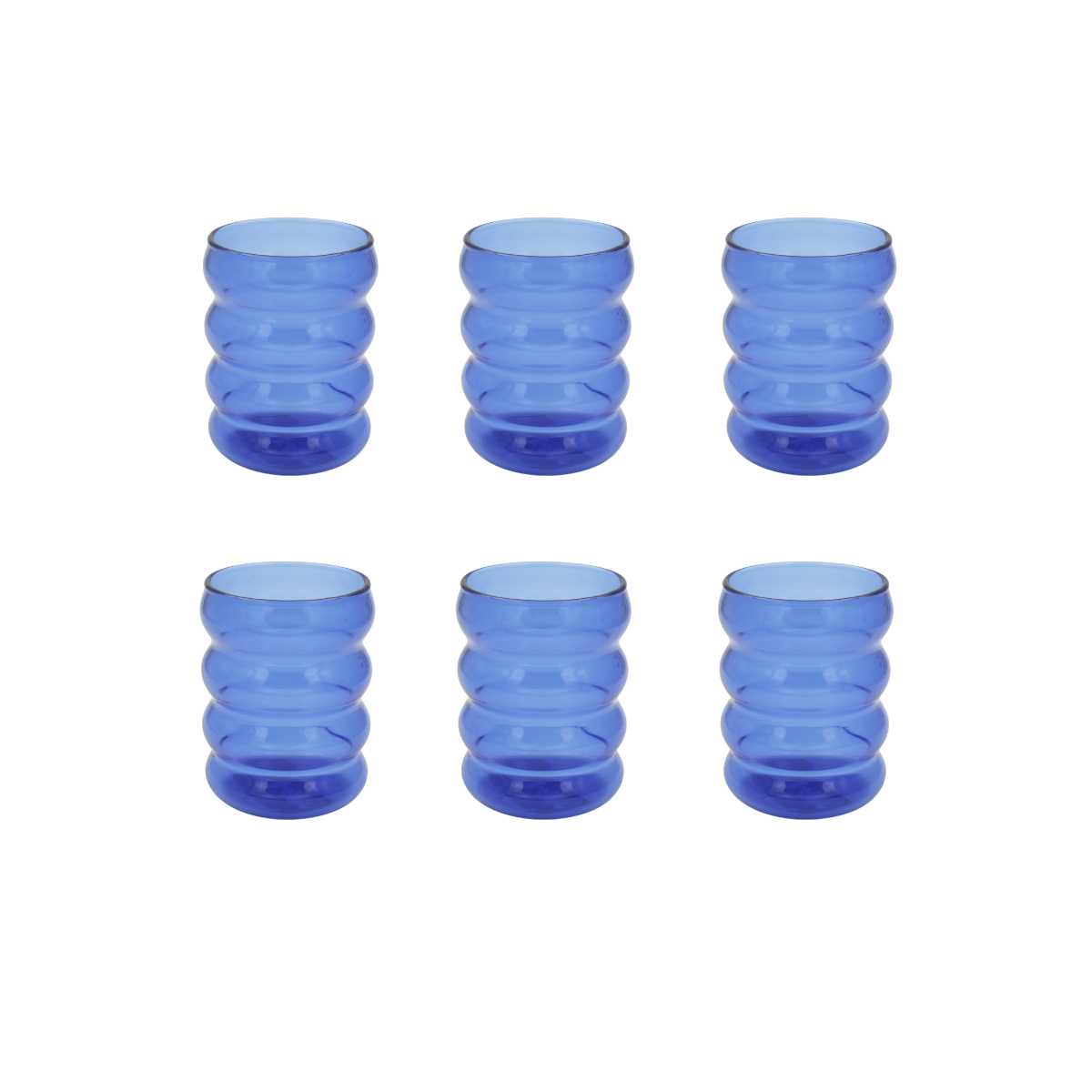 Lot de 6 verres, SANTORIN