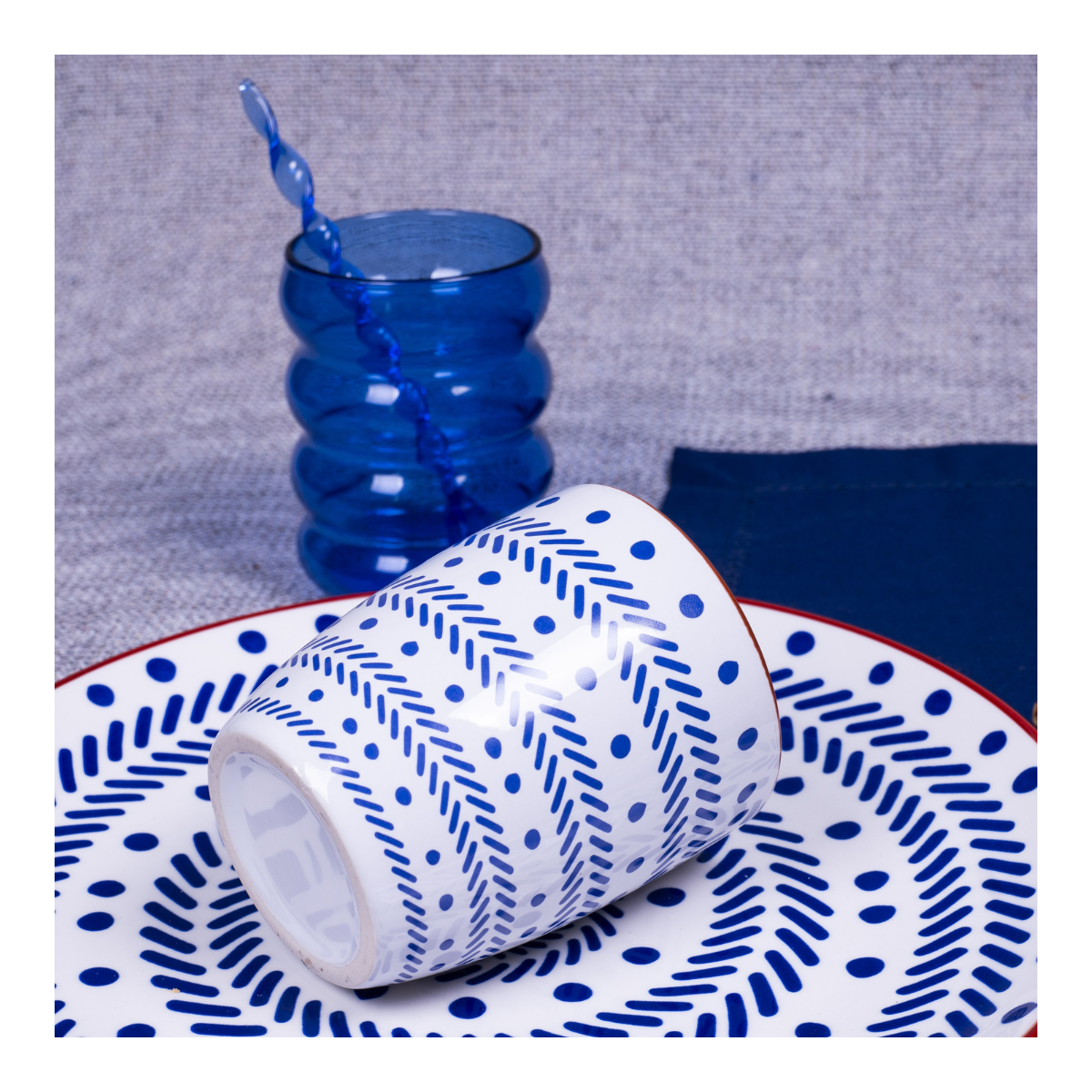 Lot de 6 verres, SANTORIN