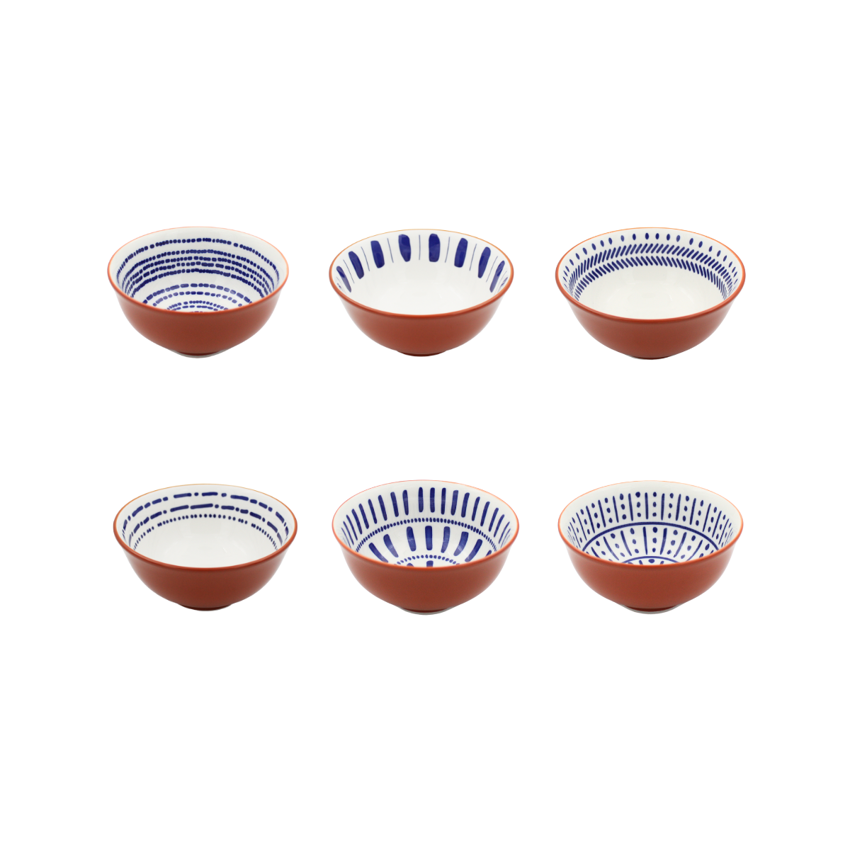 Lot de 6 petits bols, SANTORIN