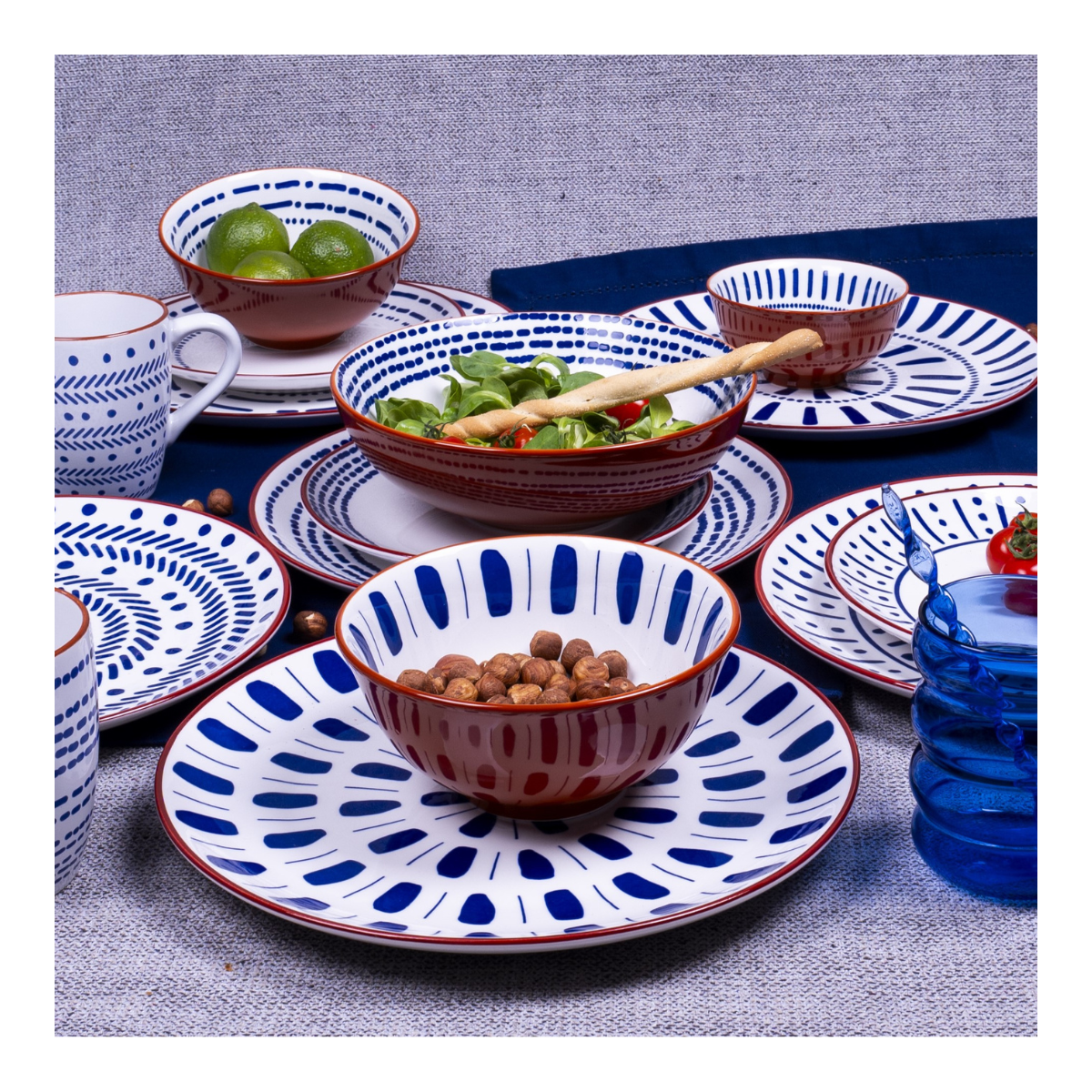 Lot de 6 petits bols, SANTORIN