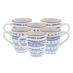 Lot de 6 mugs, SANTORIN Lot de 6 mugs, SANTORIN